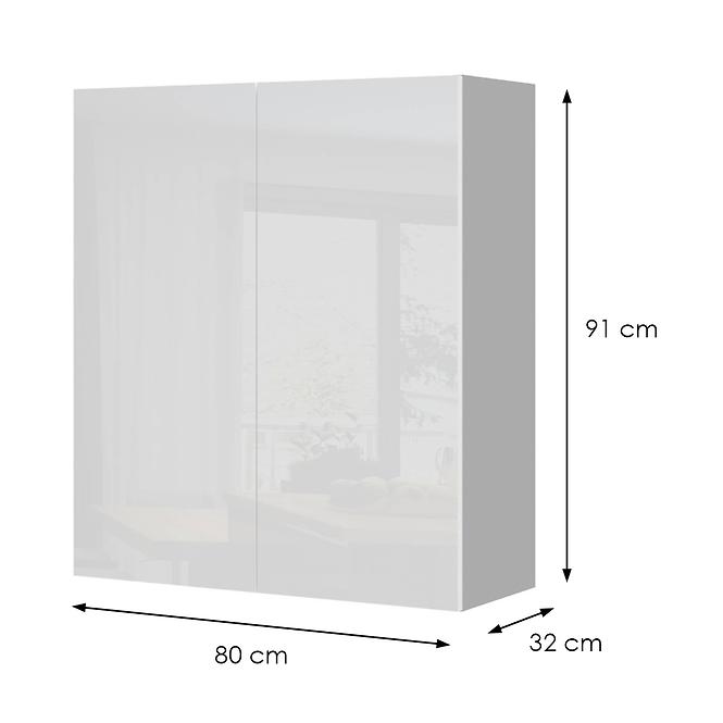 Konyhaszekrény Infinity V9-80-2K/5 Crystal White