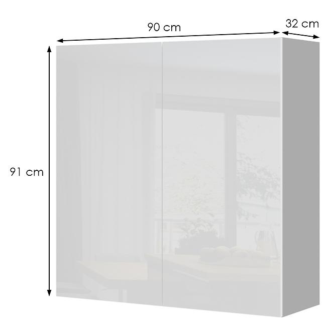 Konyhaszekrény Infinity V9-90-2K/5 Crystal White