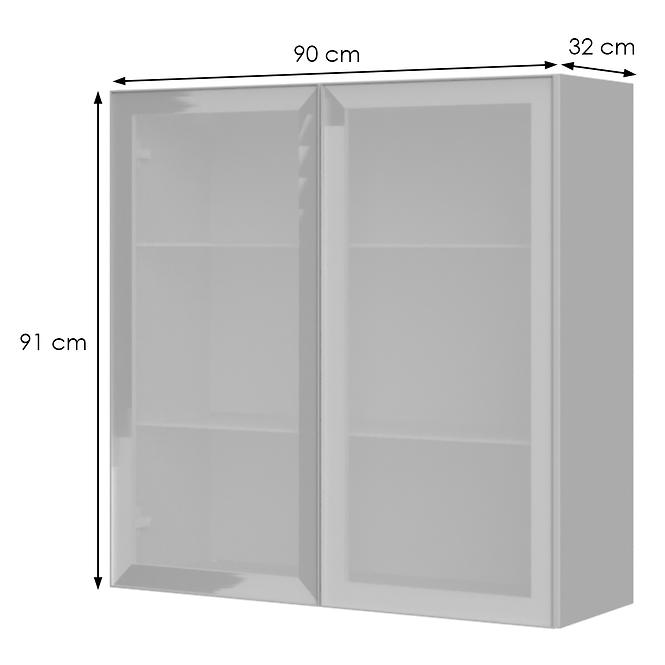 Konyhaszekrény Infinity V9-90-2AL/5 Crystal White