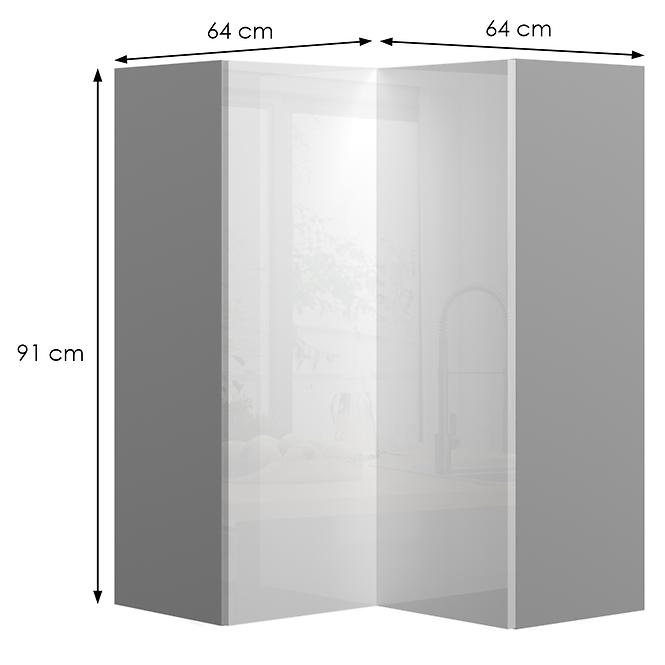 Konyhaszekrény Infinity V9-UG-2K/5 Crystal White