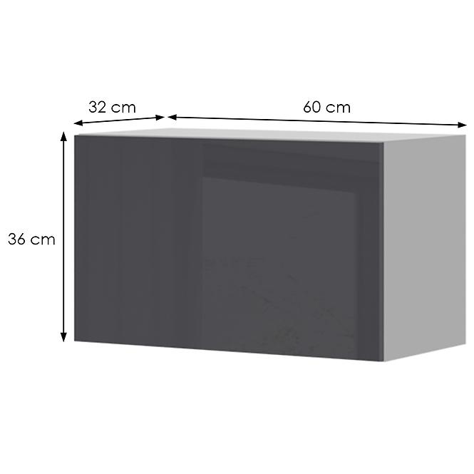 Konyhaszekrény Infinity V3-60-1K/5 Anthracite