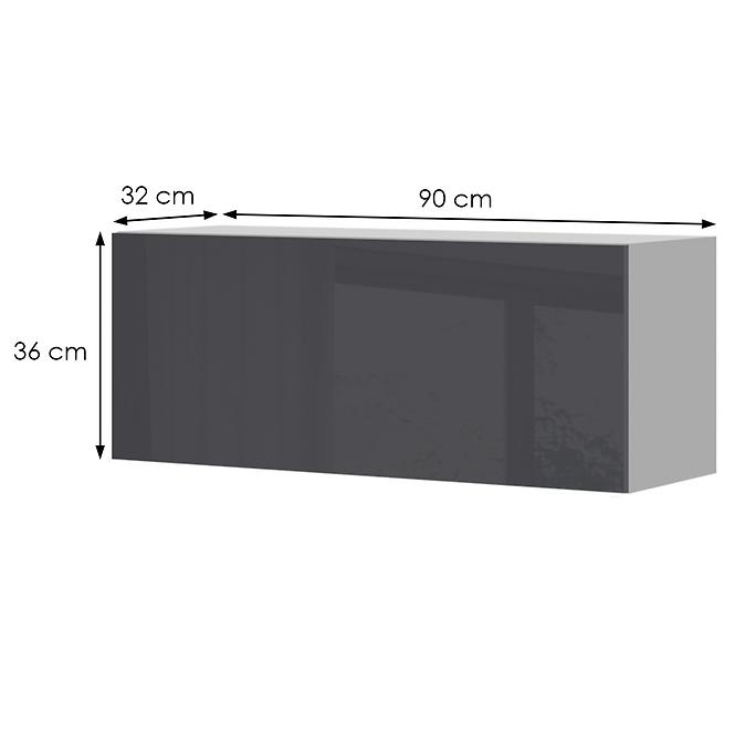 Konyhaszekrény Infinity V3-90-1K/5 Anthracite