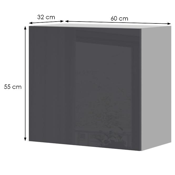 Konyhaszekrény Infinity V5-60-1K/5 Anthracite