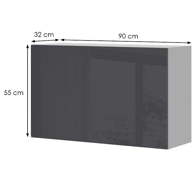 Konyhaszekrény Infinity V5-90-1KP/5 Anthracite