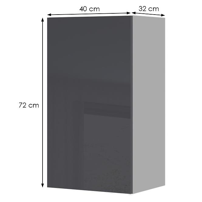 Konyhaszekrény Infinity V7-40-1K/5 Anthracite