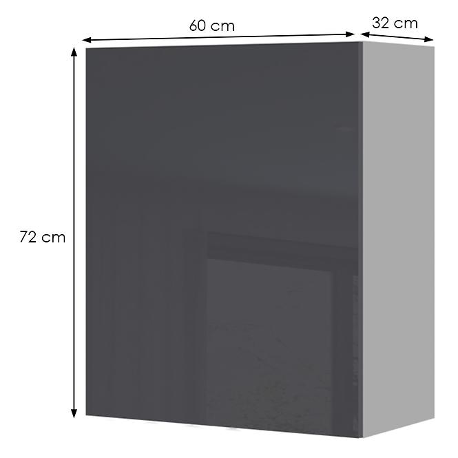 Konyhaszekrény Infinity V7-60-1K/5 Anthracite