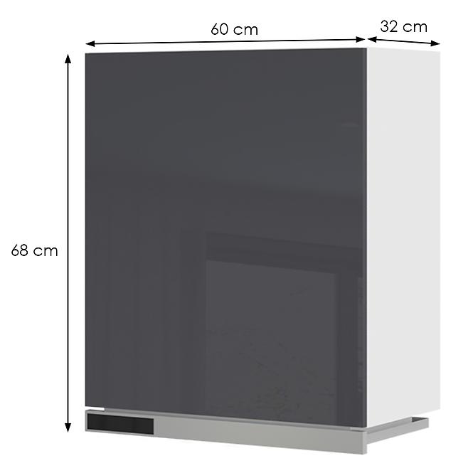 Konyhaszekrény Infinity A7-60-1KU/5 Anthracite