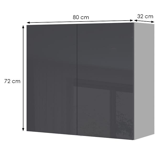 Konyhaszekrény Infinity V7-80-2K/5 Anthracite