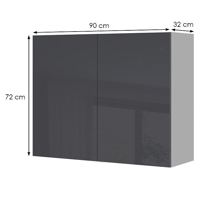 Konyhaszekrény Infinity V7-90-2K/5 Anthracite
