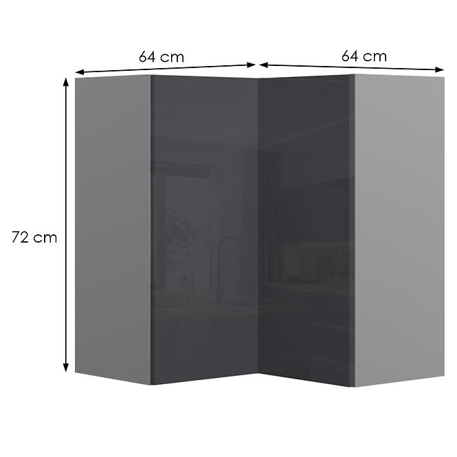 Konyhaszekrény Infinity V7-UG-2K/5 Anthracite