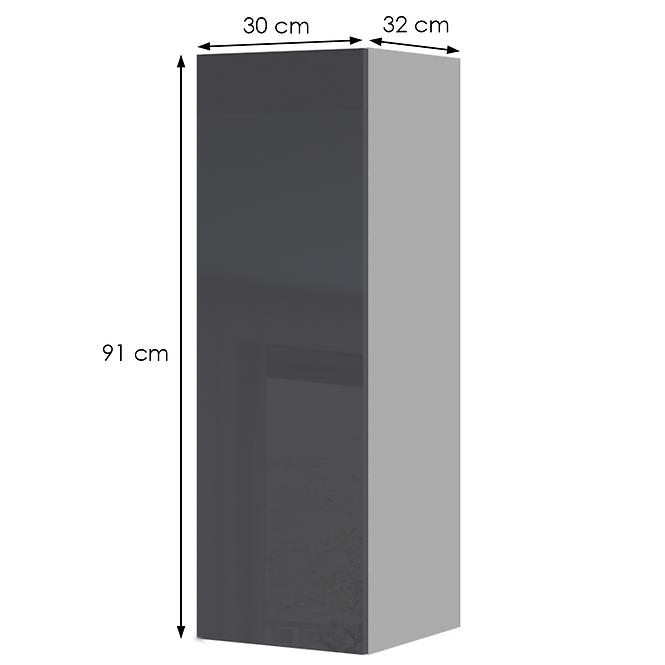 Konyhaszekrény Infinity V9-30-1K/5 Anthracite