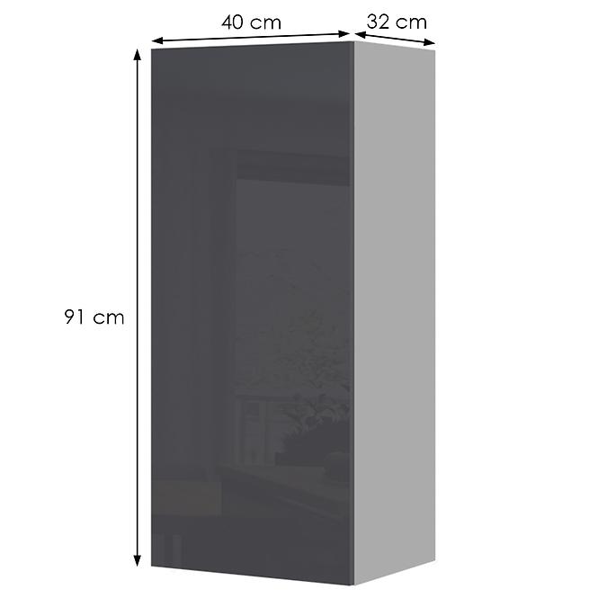 Konyhaszekrény Infinity V9-40-1K/5 Anthracite