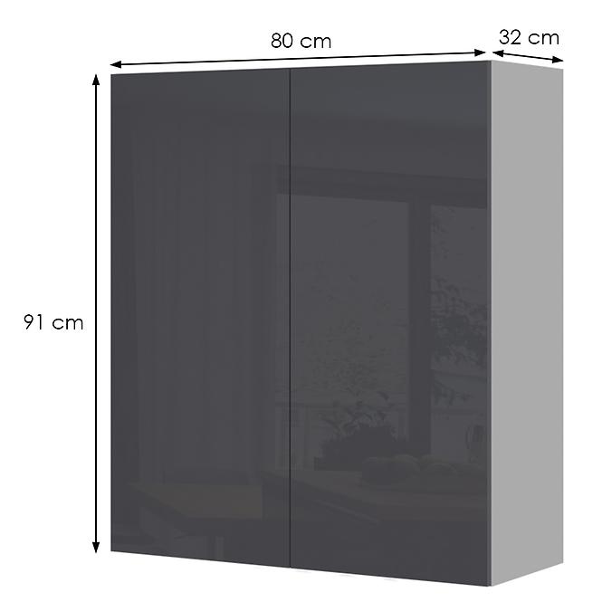 Konyhaszekrény Infinity V9-80-2K/5 Anthracite