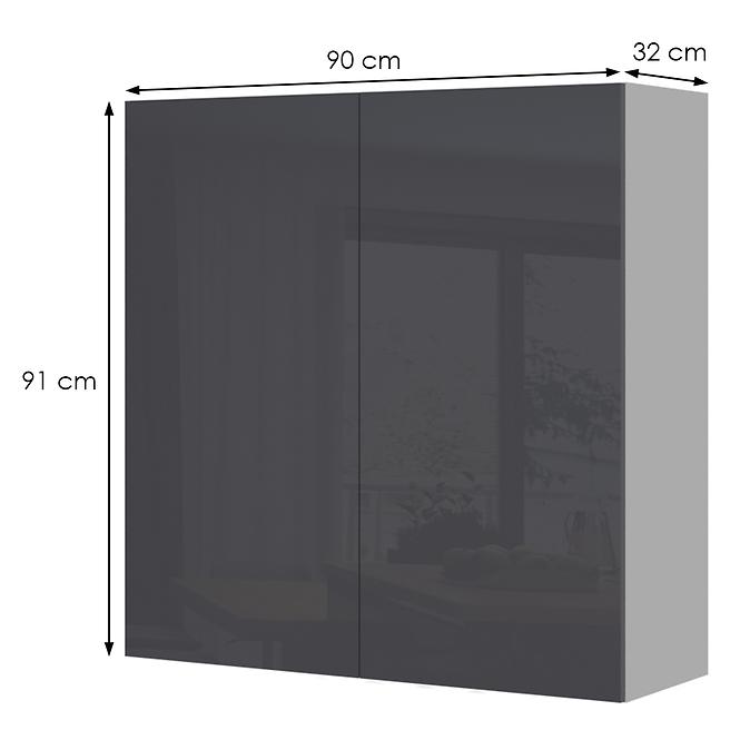 Konyhaszekrény Infinity V9-90-2K/5 Anthracite