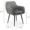 Szék K429 Velvet/Fém szürke,2