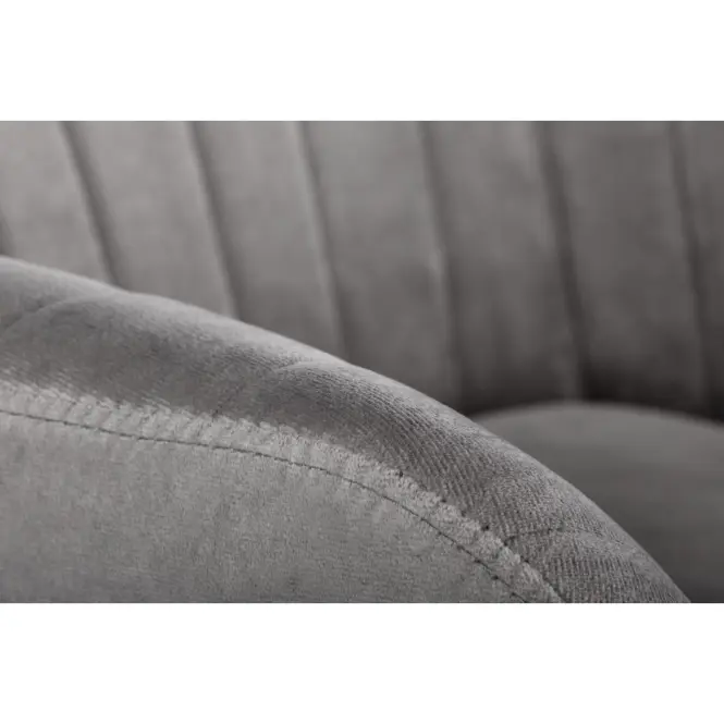 Szék K429 Velvet/Fém szürke,3