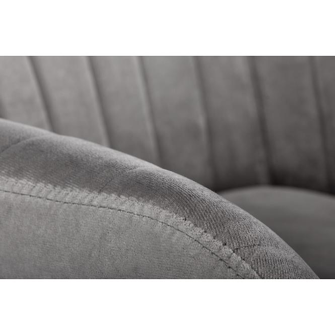 Szék K429 Velvet/Fém szürke,3