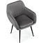 Szék K429 Velvet/Fém szürke,4