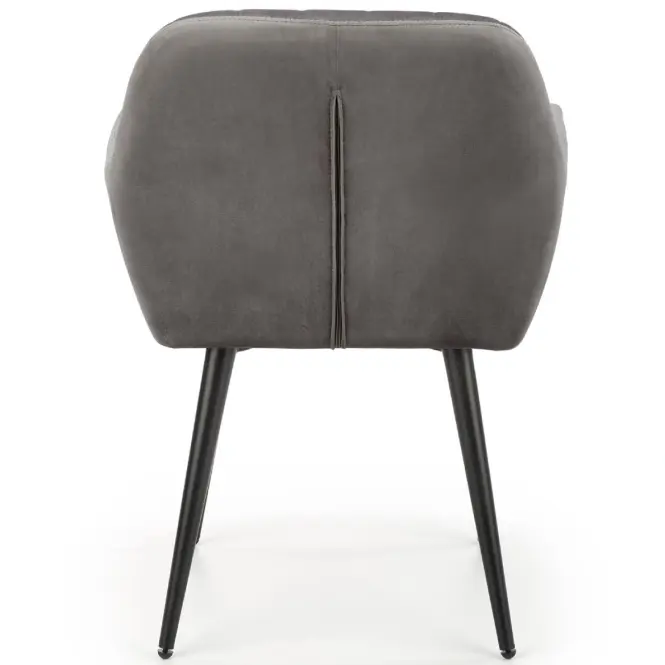 Szék K429 Velvet/Fém szürke,5