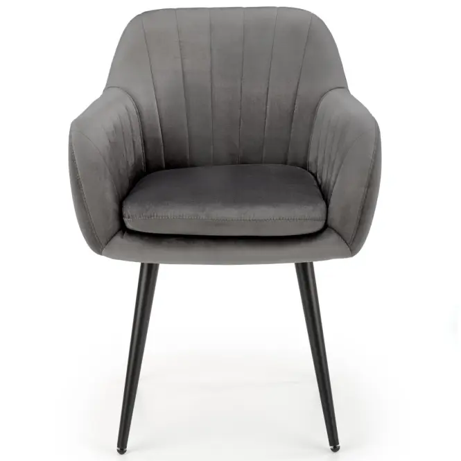 Szék K429 Velvet/Fém szürke,8