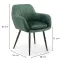Szék K429 Velvet/Fém Sötétzöld,2