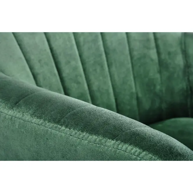 Szék K429 Velvet/Fém Sötétzöld,3