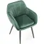 Szék K429 Velvet/Fém Sötétzöld,4