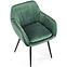 Szék K429 Velvet/Fém Sötétzöld,4