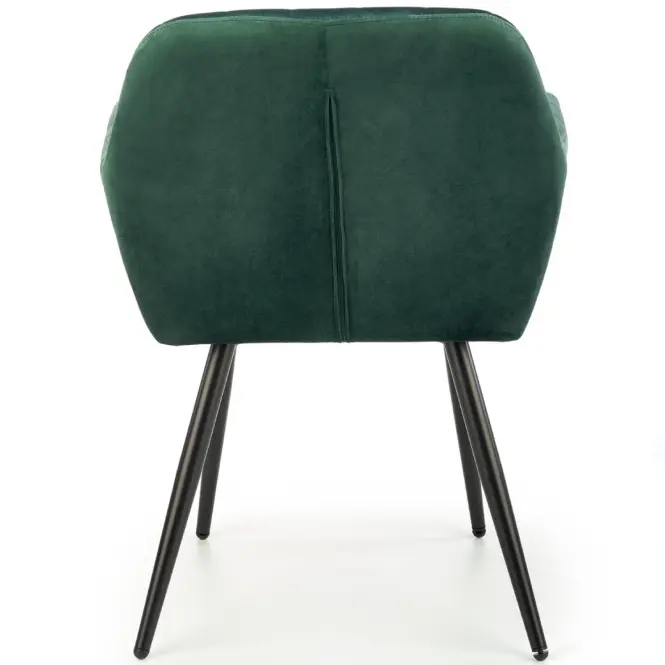 Szék K429 Velvet/Fém Sötétzöld,5