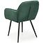 Szék K429 Velvet/Fém Sötétzöld,6
