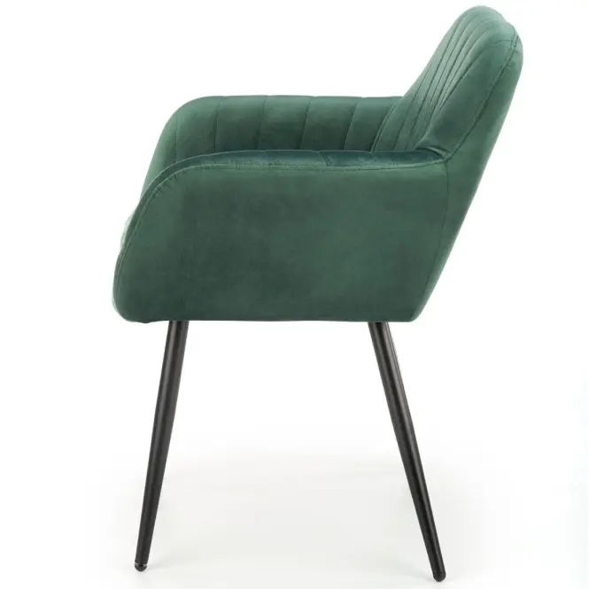 Szék K429 Velvet/Fém Sötétzöld,7