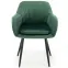 Szék K429 Velvet/Fém Sötétzöld,8