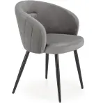 Szék K430 Velvet/Fém szürke