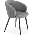 Szék K430 Velvet/Fém szürke