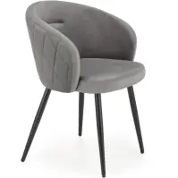 Szék K430 Velvet/Fém szürke