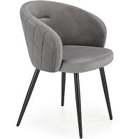 Szék K430 Velvet/Fém szürke