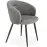 Szék K430 Velvet/Fém szürke
