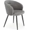 Szék K430 Velvet/Fém szürke