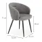 Szék K430 Velvet/Fém szürke,2
