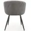 Szék K430 Velvet/Fém szürke,3