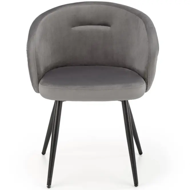 Szék K430 Velvet/Fém szürke