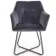 Szék K377 Velvet/Fém szürke,11