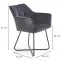 Szék K377 Velvet/Fém szürke,2