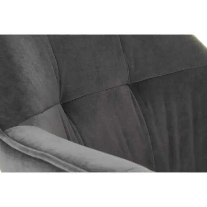 Szék K377 Velvet/Fém szürke,9