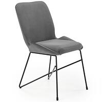 Szék K454 Velvet/Fém szürke