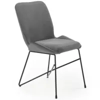 Szék K454 Velvet/Fém szürke