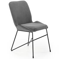 Szék K454 Velvet/Fém szürke