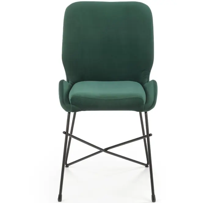 Szék K454 Velvet/Fém Sötétzöld,10