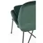 Szék K454 Velvet/Fém Sötétzöld,3