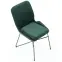 Szék K454 Velvet/Fém Sötétzöld,6